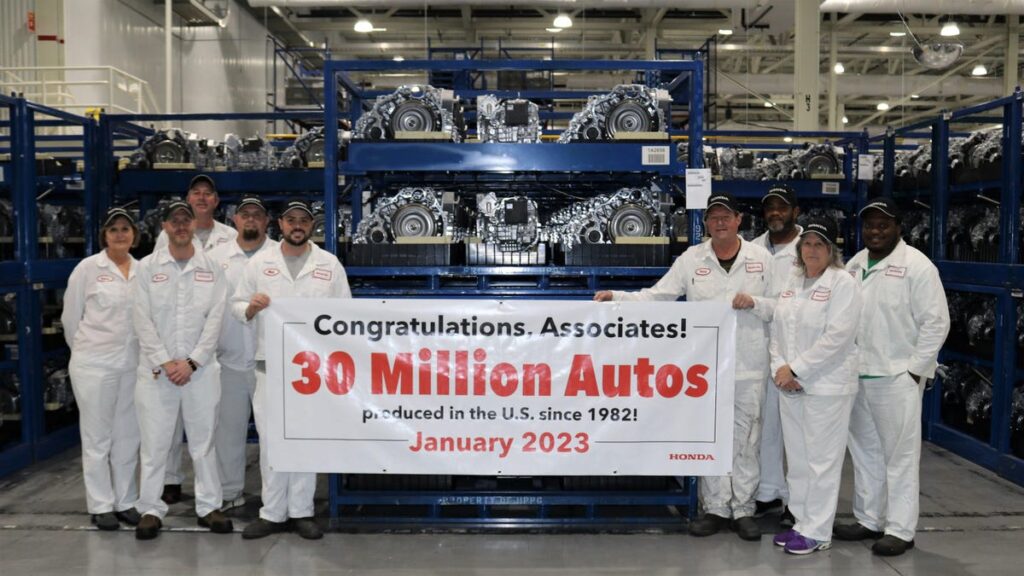 Honda Made Its 30 Millionth Vehicle After Over 40 Years in the U.S.