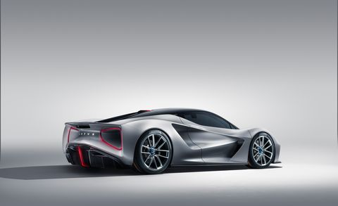 2021 lotus evija rear