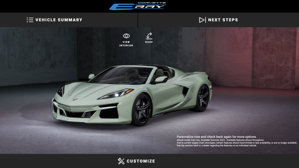 The 2024 Chevrolet Corvette E-Ray Visualizer Is Up for Real This Time