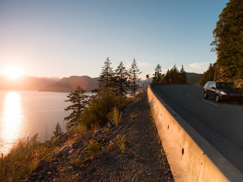 Sea to Sky highway in B.C.