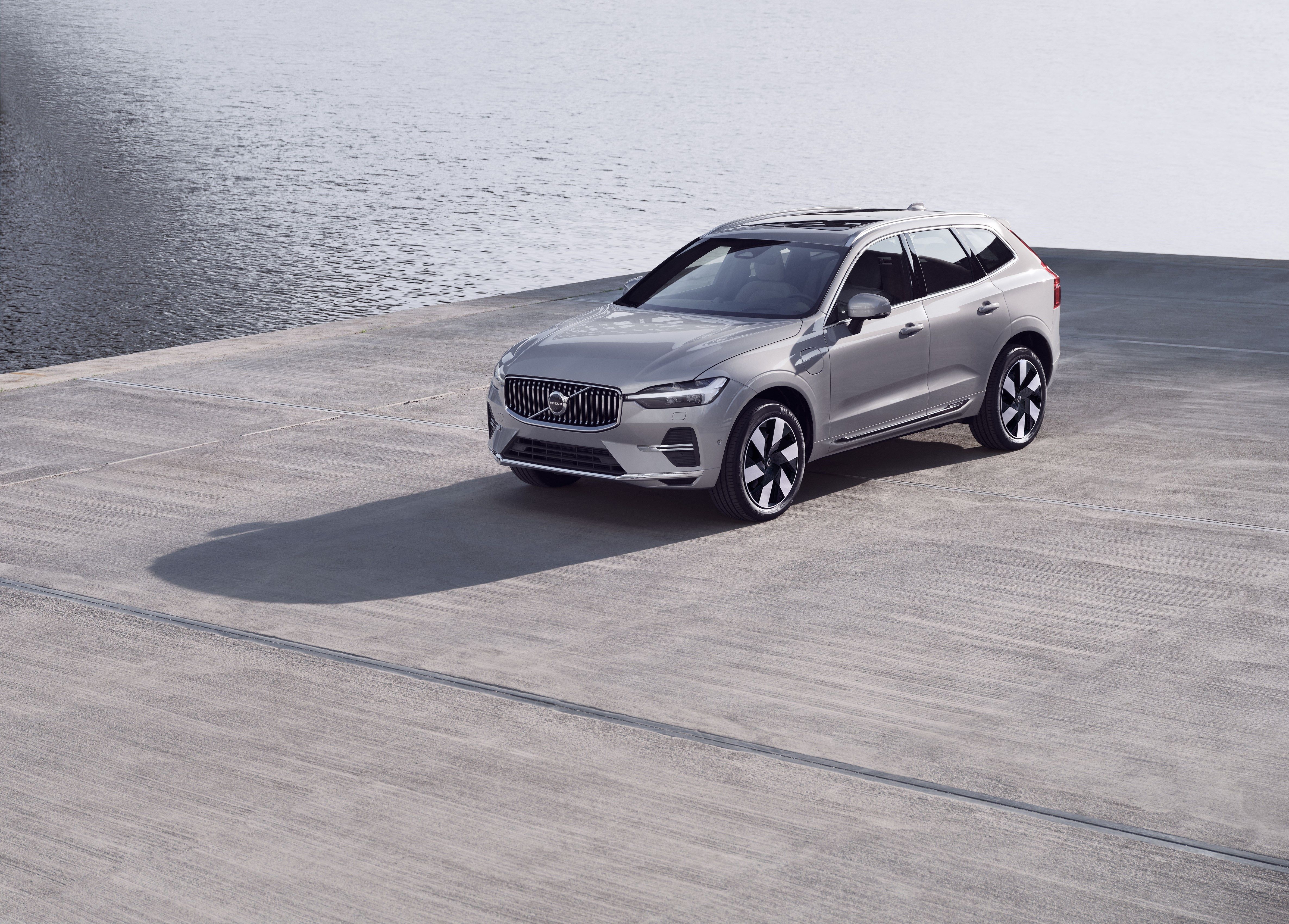 2023 volvo xc60 suv parked on a dock