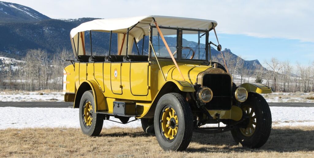 1925 White Yellowstone Tour Bus Is Our Bring a Trailer Pick of the Day