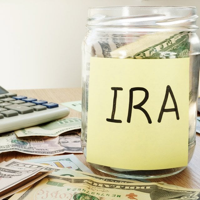 Money in an IRA jar