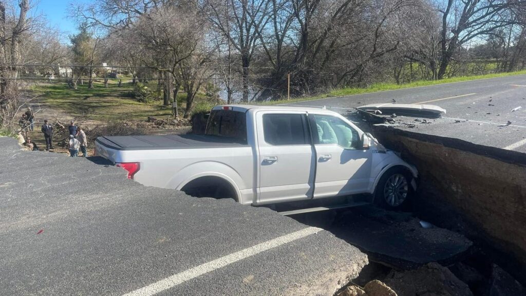 CHP Would Really Like People to Stop Driving into This Sinkhole