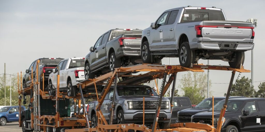 Ford F-150 Lightning under a Stop Build, Stop Ship Order