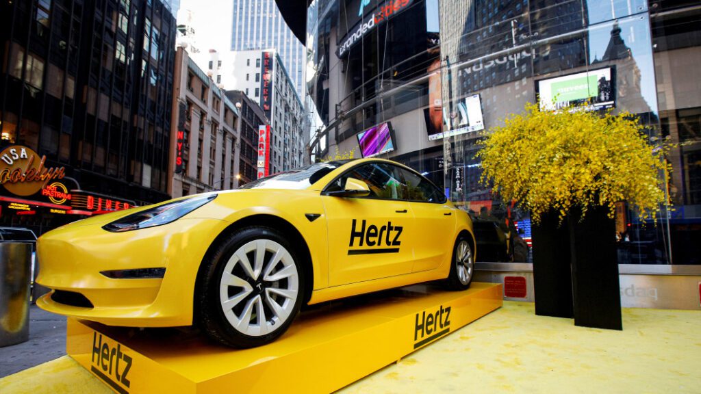 Hertz has less than half the number of Teslas in its fleet than it planned