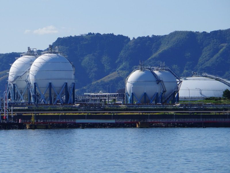 Liquified natural gas (LNG) export facility.