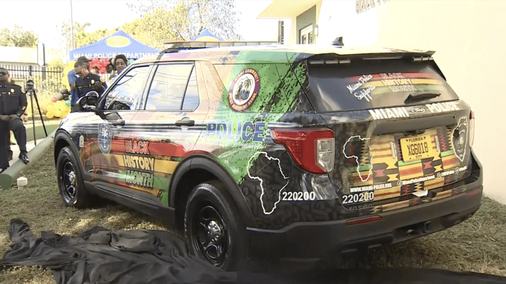 Miami Police Thought a Black History Month Squad Car Was a Good Idea