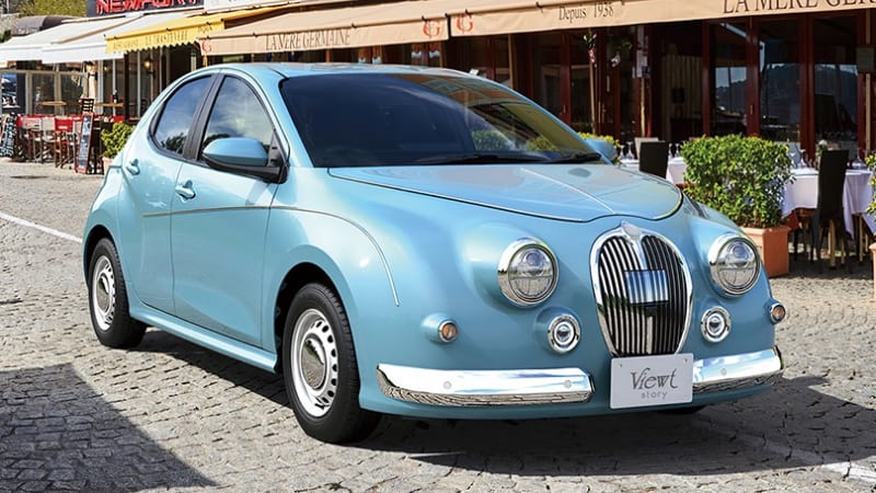 Mitsuoka Viewt Story is a Toyota Yaris-based, Jaguar-inspired hatchback