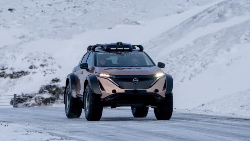 Nissan unveils modified Ariya EV for North Pole to South Pole expedition