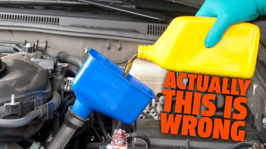 You're Probably Pouring Your Motor Oil Wrong