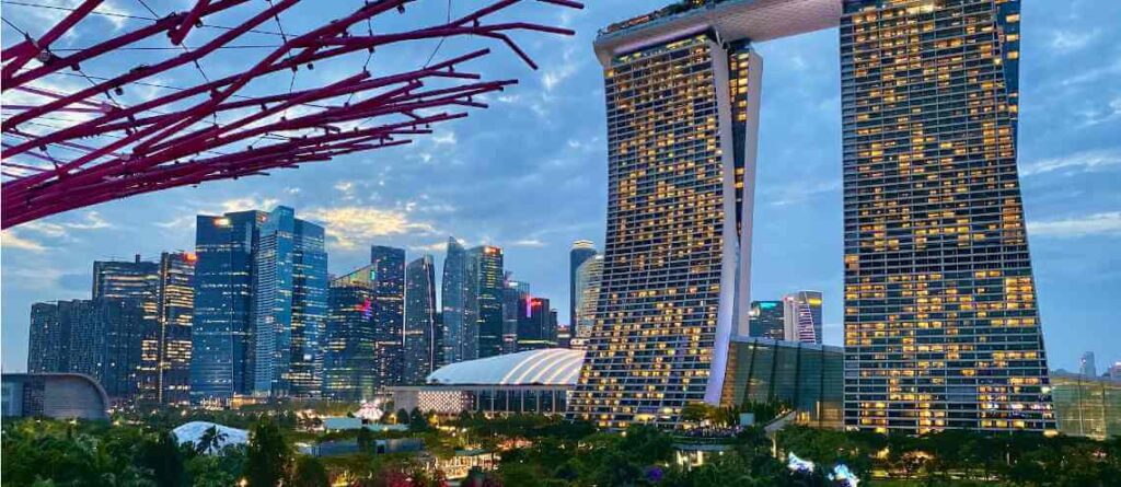 Singapore Marina Bay Sands Skyline