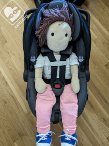 Evenflo Shyft DualRide 16 month old doll