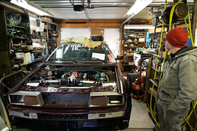 Not your average time-trial car: Burnham’s Maserati Biturbo embodies his dedication to offbeat cars.