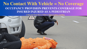 No Contact With Vehicle = No Coverage