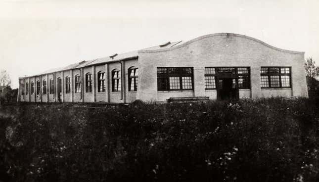 The Wright Brothers’ factory in 1912