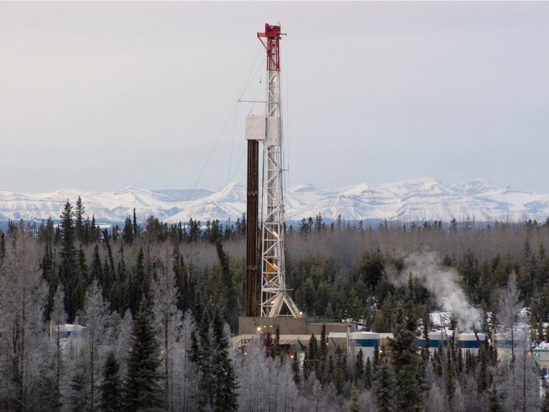 Drilling rig in Alberta