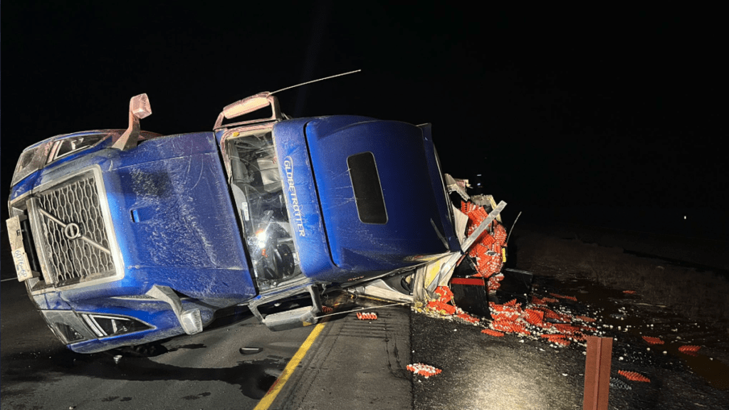 America Can't Catch a Break, Truck Crash Scrambles Eggs Across Washington Highway