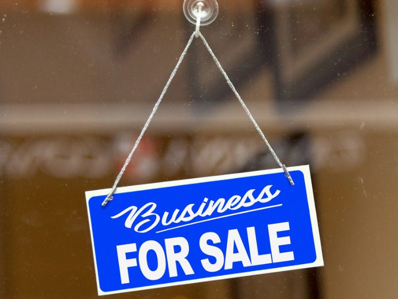 Business for sale sign.