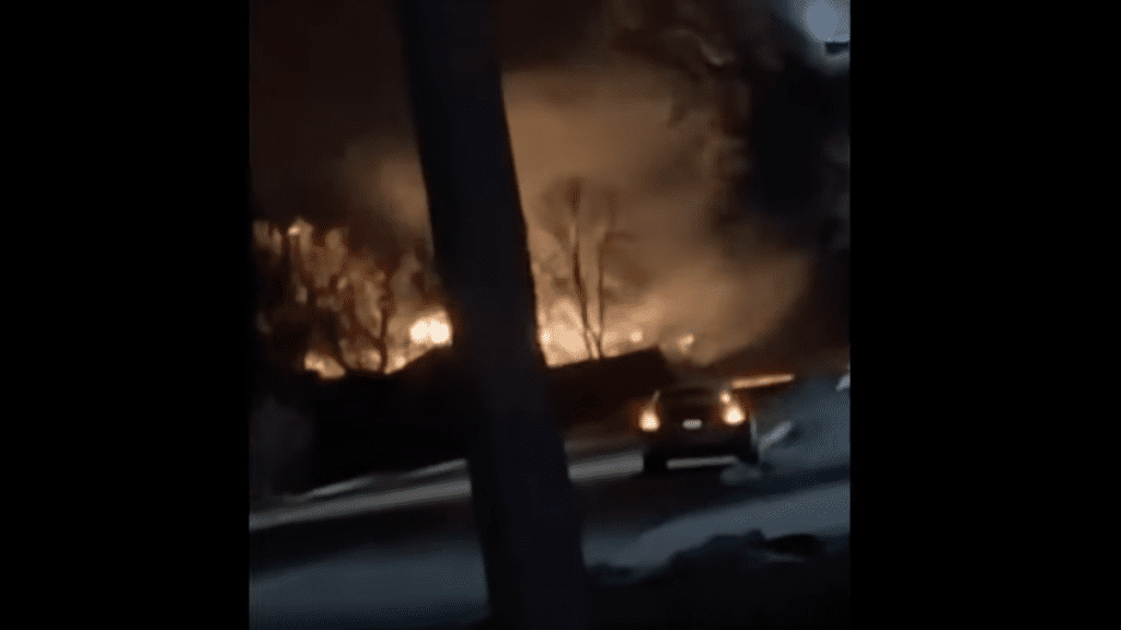 Freight Train Derailment Sparks Intense Fire in Minnesota