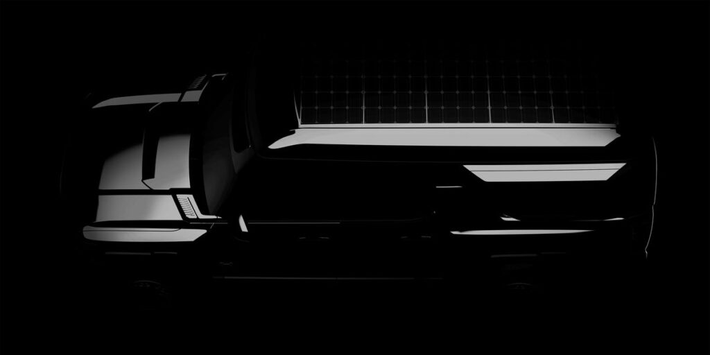 GMC/EarthCruiser Tease an Overlanding Version of the  Hummer EV