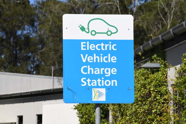 Image for article titled Hogging an EV Charger in Australia Can Result in a $2,100 Fine