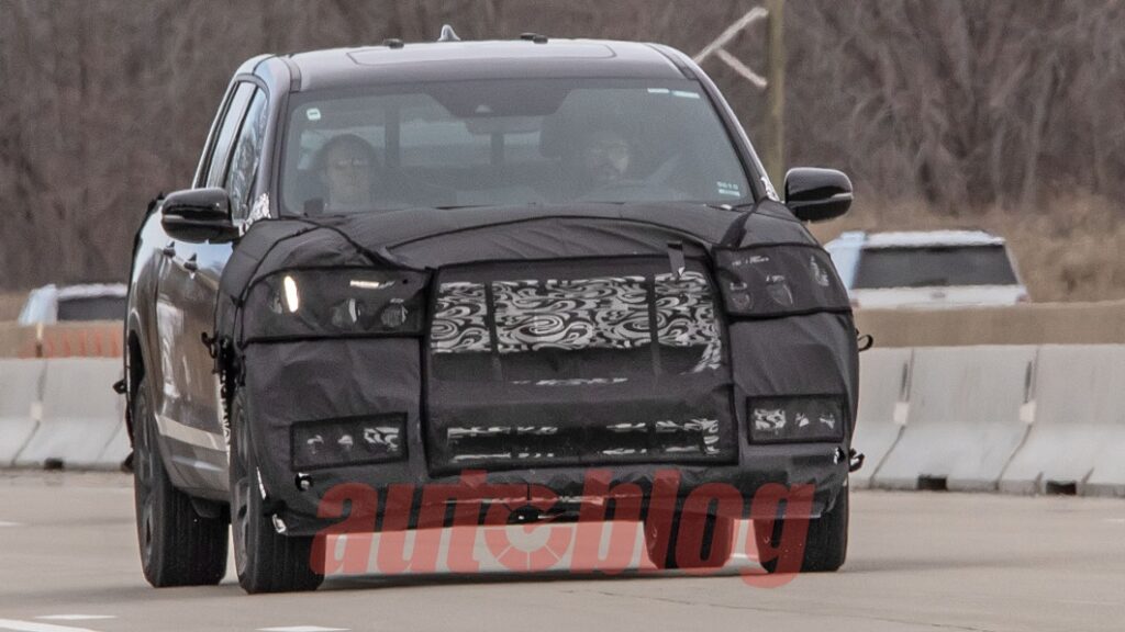 Mystery 2024 Honda Ridgeline caught testing in new spy photos