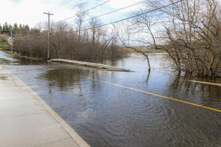 New Brunswick road flooded