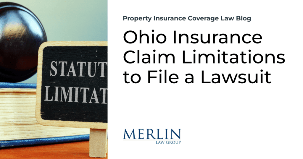 Ohio Insurance Claim Limitations to File a Lawsuit