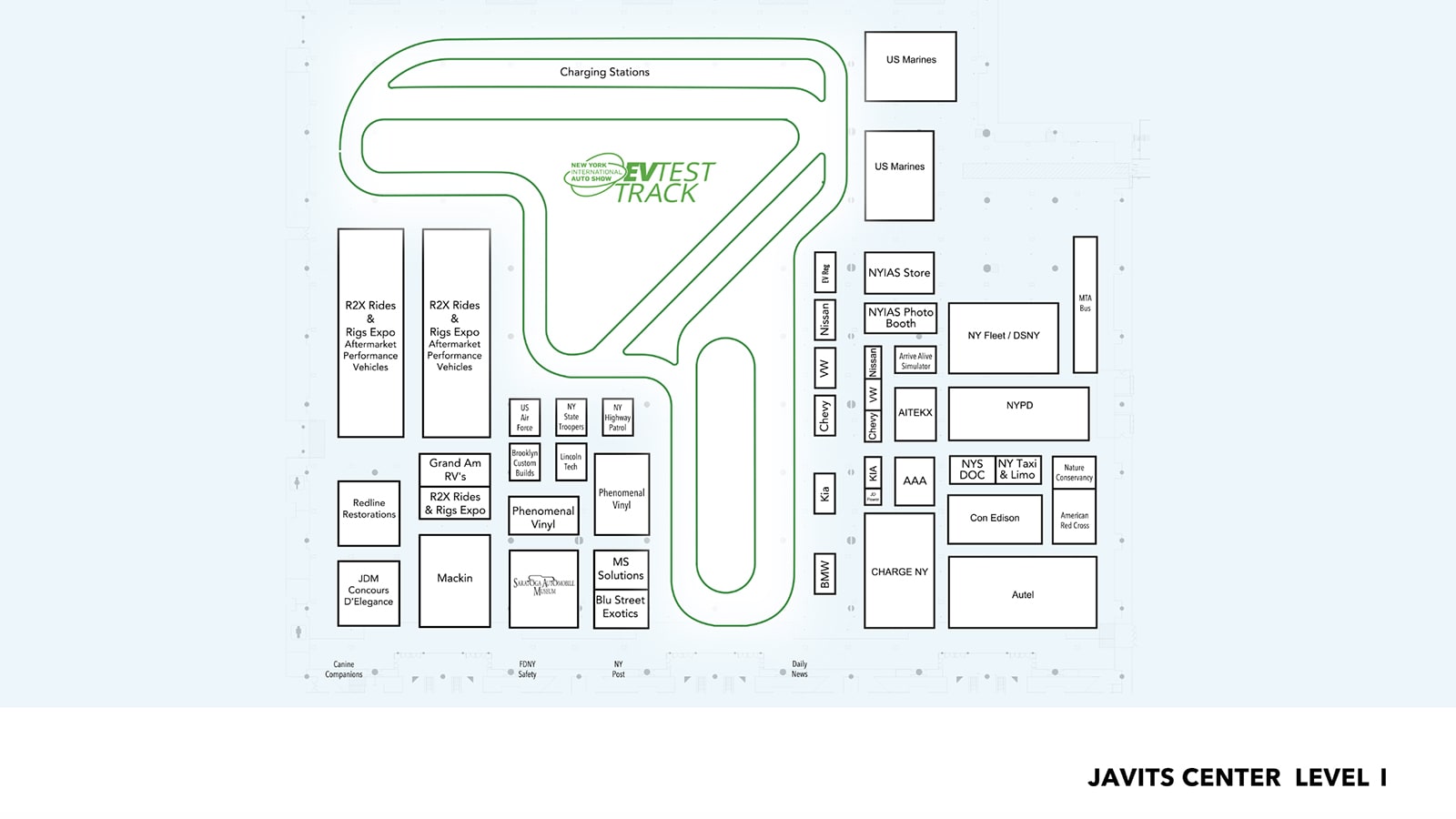 New York Auto Show Level 1 Map