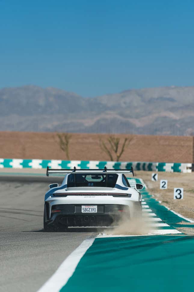 Image for article titled The 2023 Porsche 911 GT3 RS Is Race-Car Fast, But Approachable for Anybody