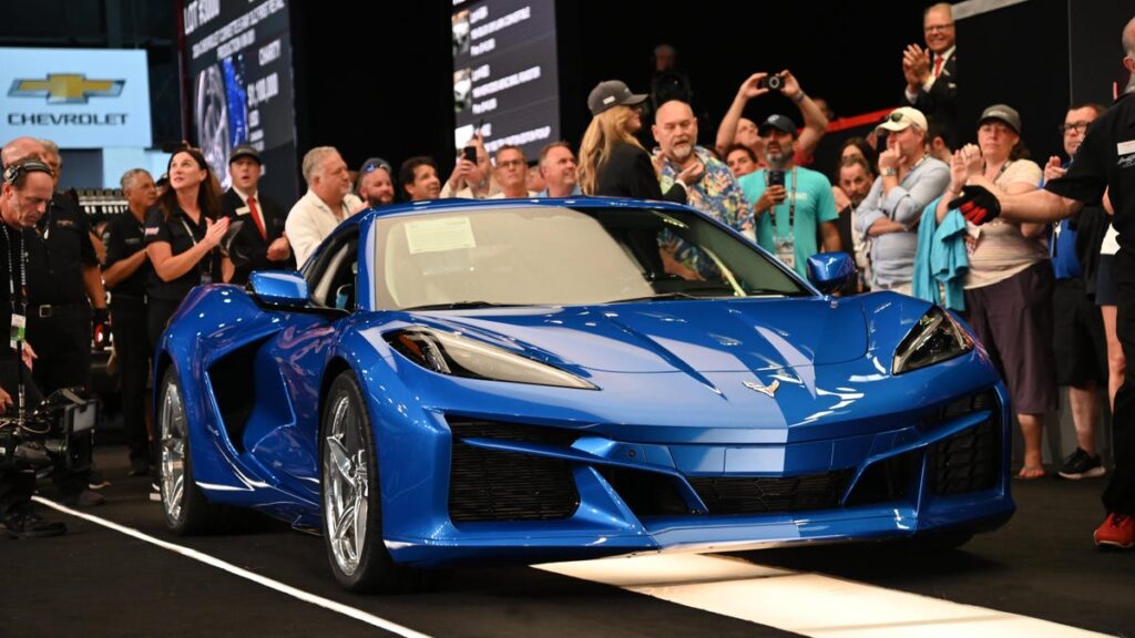 The First Electrified 2024 Chevy Corvette E-Ray Just Sold for Over $1 Million