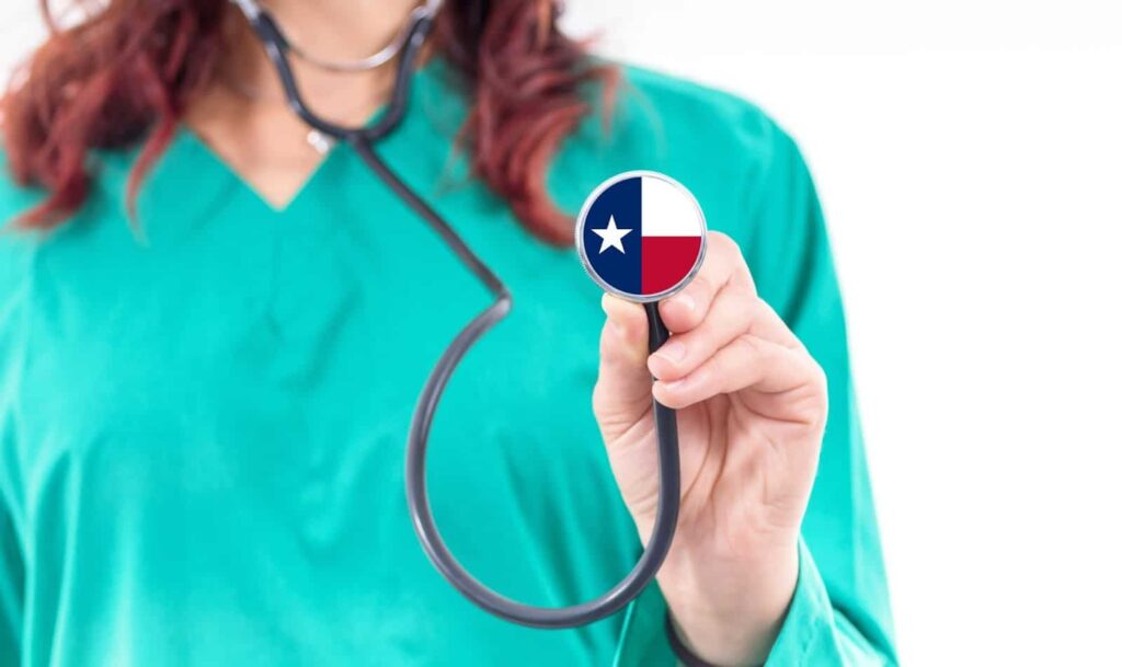 Medical professional with a Texas license