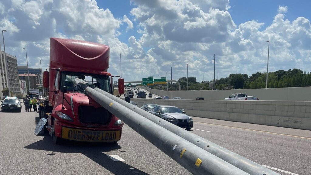 Truck Driver Somehow Survives Two 5,000-LB Poles Smashing Through His Windshield