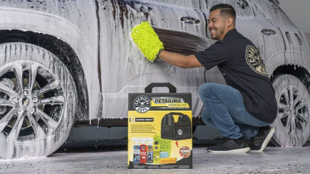 This Chemical Guys Supreme Detailing Essentials Kit is a giant 66% off today