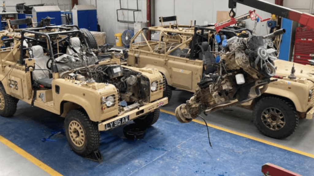 British Army Land Rovers, at least 4 of them, are going electric