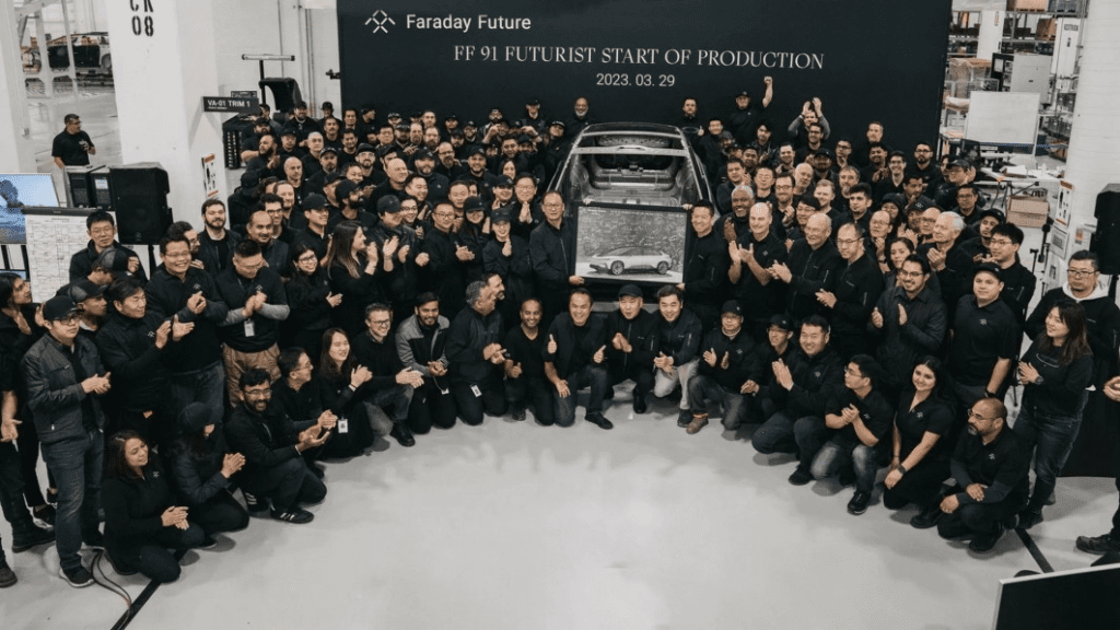 Faraday Future FF 91 Futurist Alliance launch model enters production