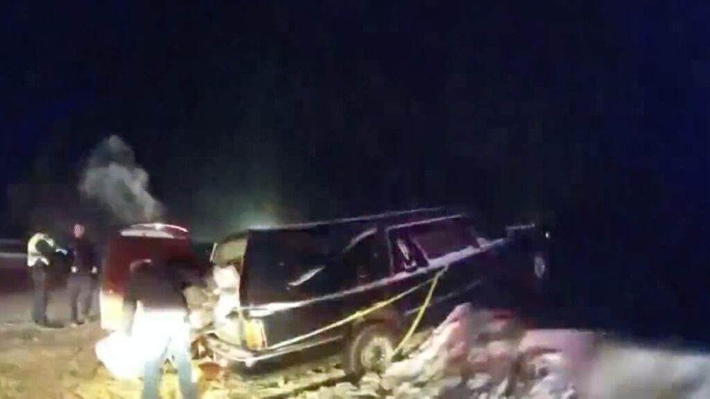 Hearse dangling from cliff saved by the deceased organ donor it carried