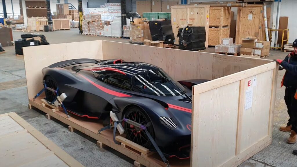 How Do You Ship a $3.5 Million Aston Martin Valkyrie? In a Big Box!