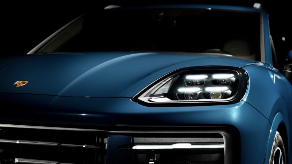 Refreshed 2024 Porsche Cayenne teases its face