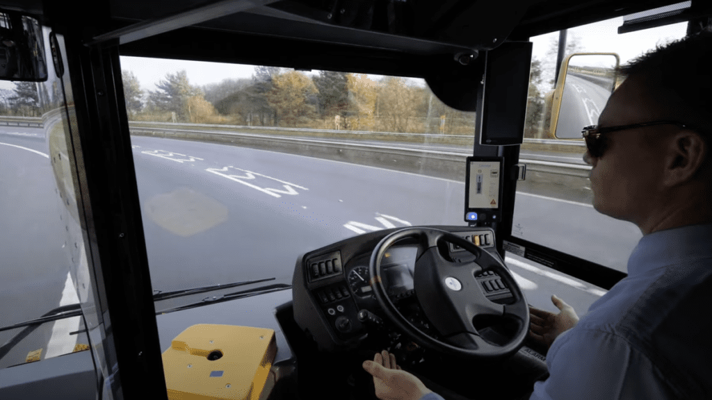 Scottish Self-Driving Bus Only Needs Two Humans to Operate