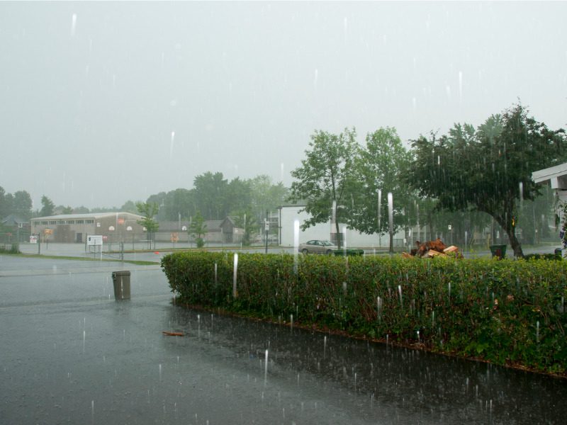 Torrential rain in Montreal