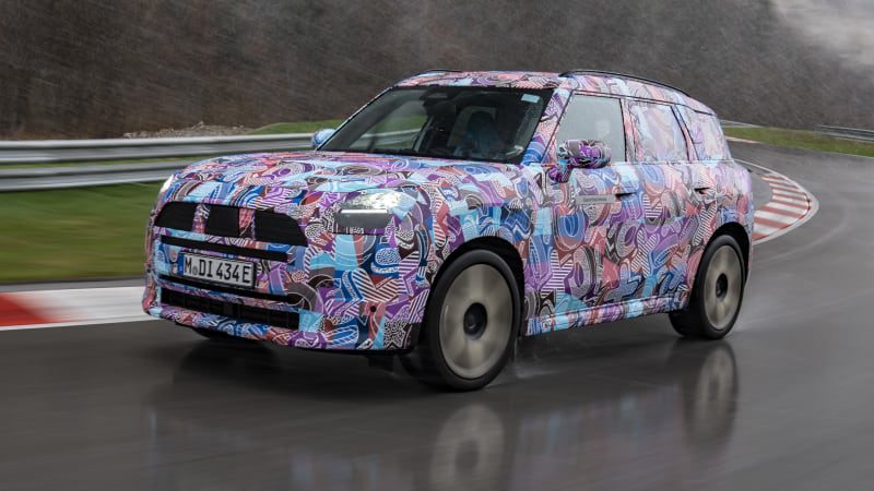 Third-generation Mini Countryman previewed with psychedelic camouflage