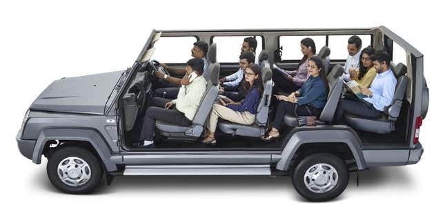 Image for article titled This Diesel-Powered MPV from India Is So Big It Has Four Rows