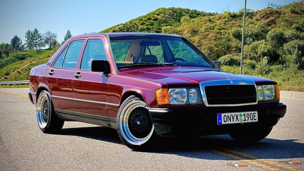 At $10,900, Could This Leather-Upholstered 1985 Mercedes 190E Get You to Have a Cow?