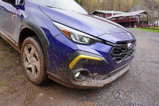 A blue 2024 Subaru Crosstrek Sport.