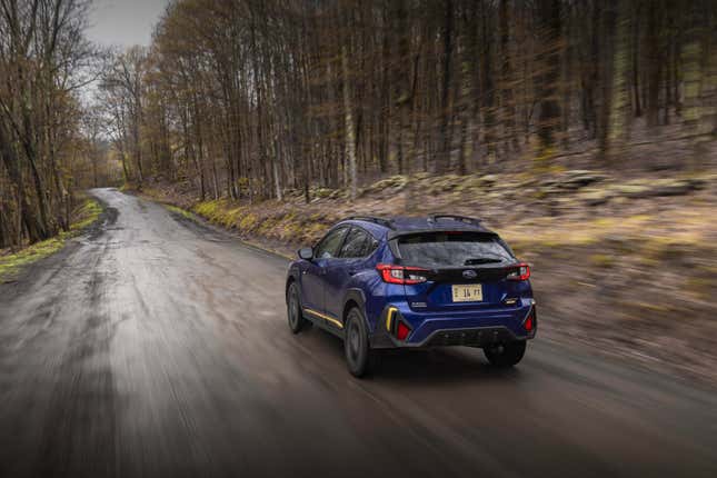 A blue 2024 Subaru Crosstrek Sport.