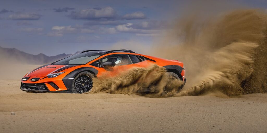 Lamborghini's Huracán Sterrato Exits in a Cloud of Dust