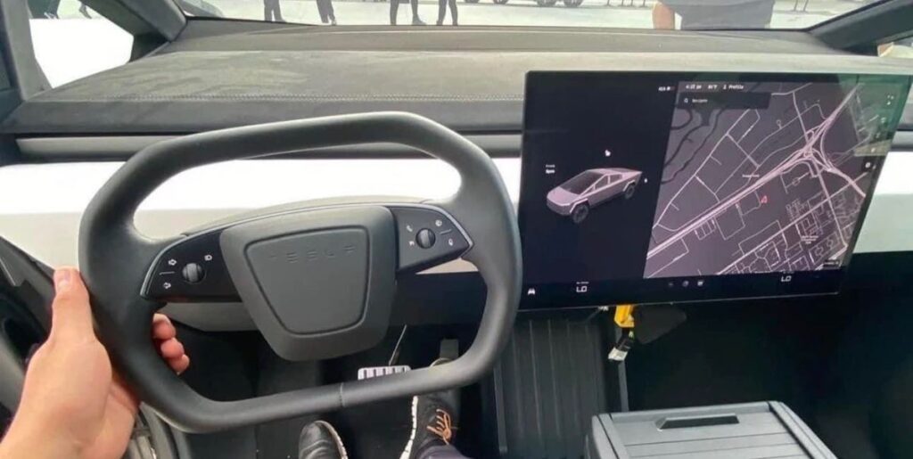 Tesla Cybertruck Interior Shown in Newly Leaked Photos