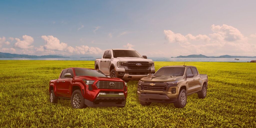 2024 Toyota Tacoma vs. Ford Ranger vs. Chevy Colorado: How They Compare